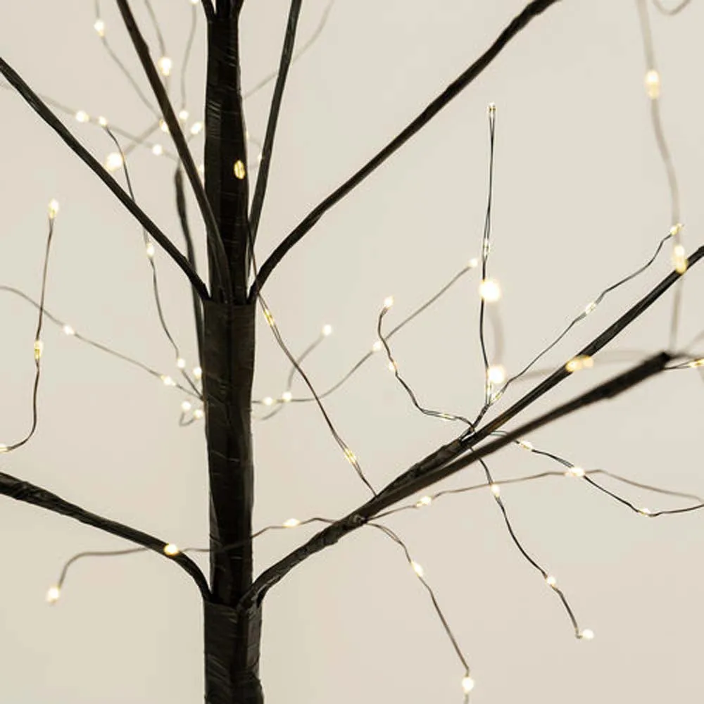 3-ft. Black Fairy Light Tree, Warm White LED