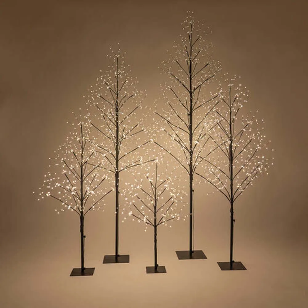 3-ft. Black Fairy Light Tree, Warm White LED