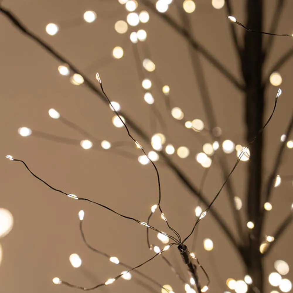 3-ft. Black Fairy Light Tree, Warm White LED