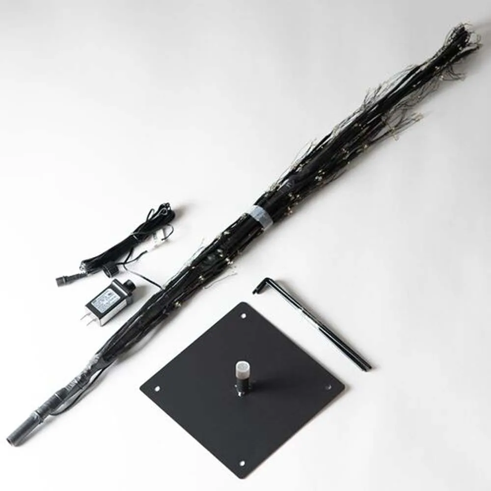3-ft. Black Fairy Light Tree, Warm White LED