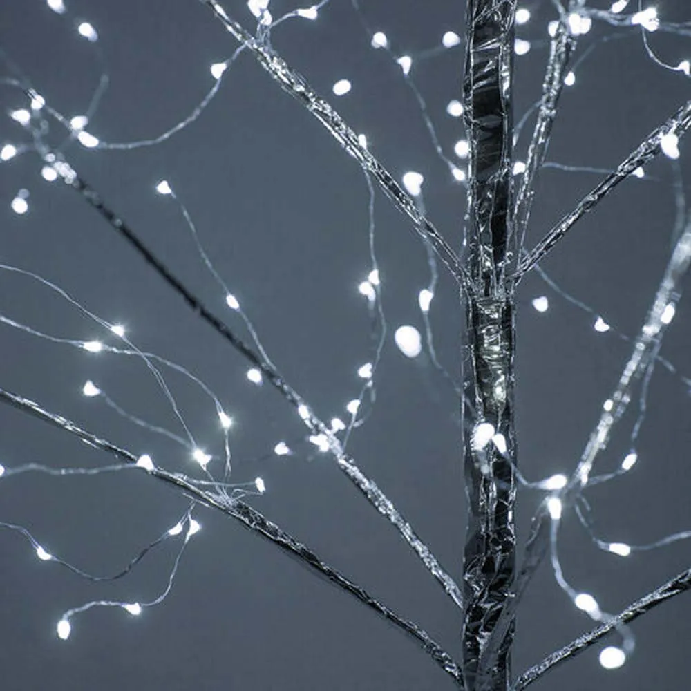7-ft. Silver Fairy Light Tree, Cool White LED