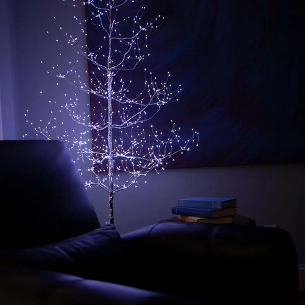 7-ft. Silver Fairy Light Tree, Cool White LED