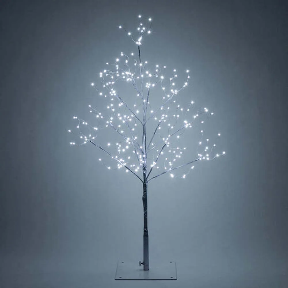 7-ft. Silver Fairy Light Tree, Cool White LED
