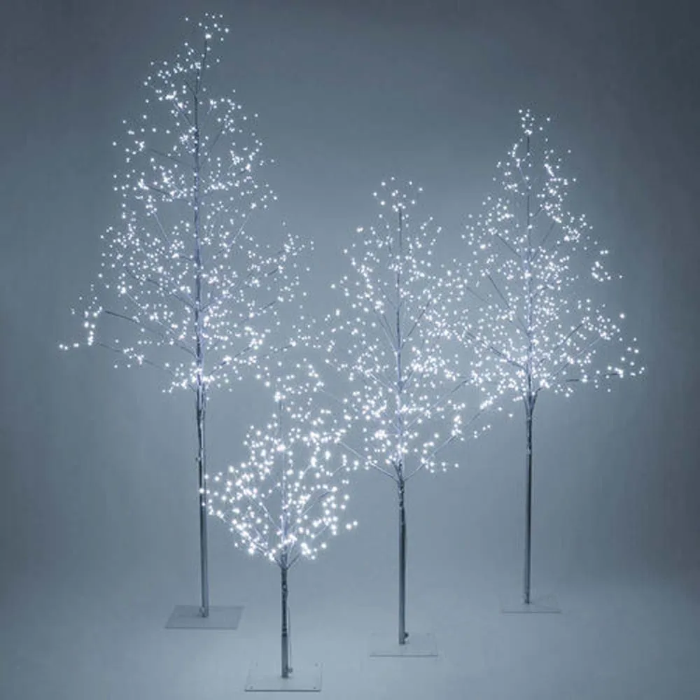 7-ft. Silver Fairy Light Tree, Cool White LED