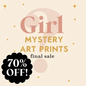 70% off Girl Art Print Mystery Bag: Any Holiday, Season, Year Round Print Art Print