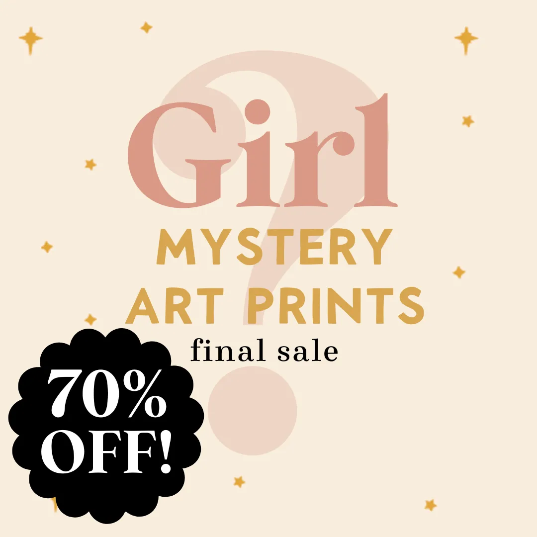 70% off Girl Art Print Mystery Bag: Any Holiday, Season, Year Round Print Art Print