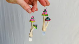 Alebrije Mushroom Earrings. Sterling Silver. Atelier Aadya. 0440