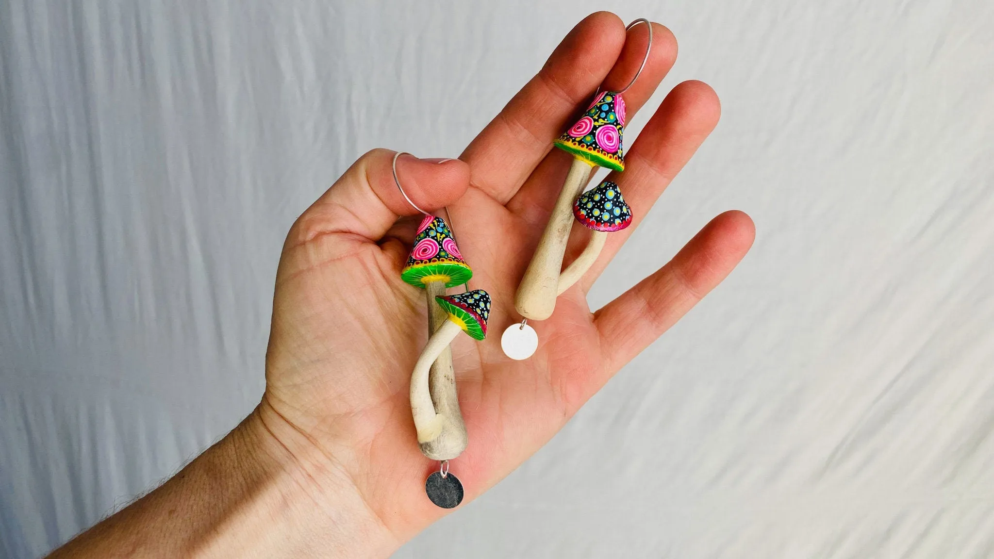Alebrije Mushroom Earrings. Sterling Silver. Atelier Aadya. 0440