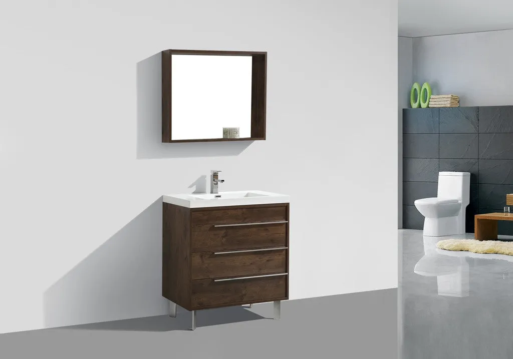 Aquamoon Roma 31 Modern Bathroom Vanity Set - Rosewood