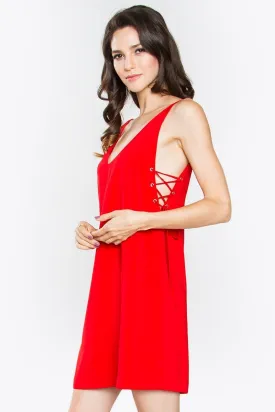Aubrey Lace-Up Dress