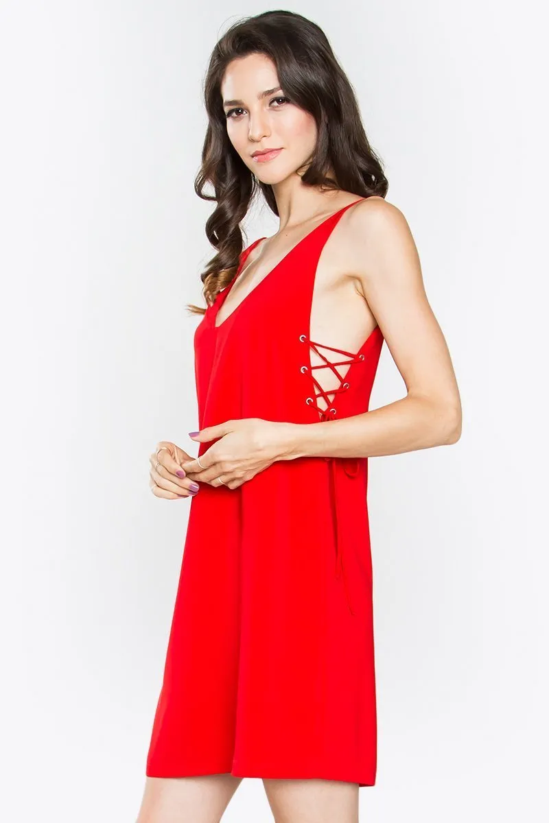 Aubrey Lace-Up Dress