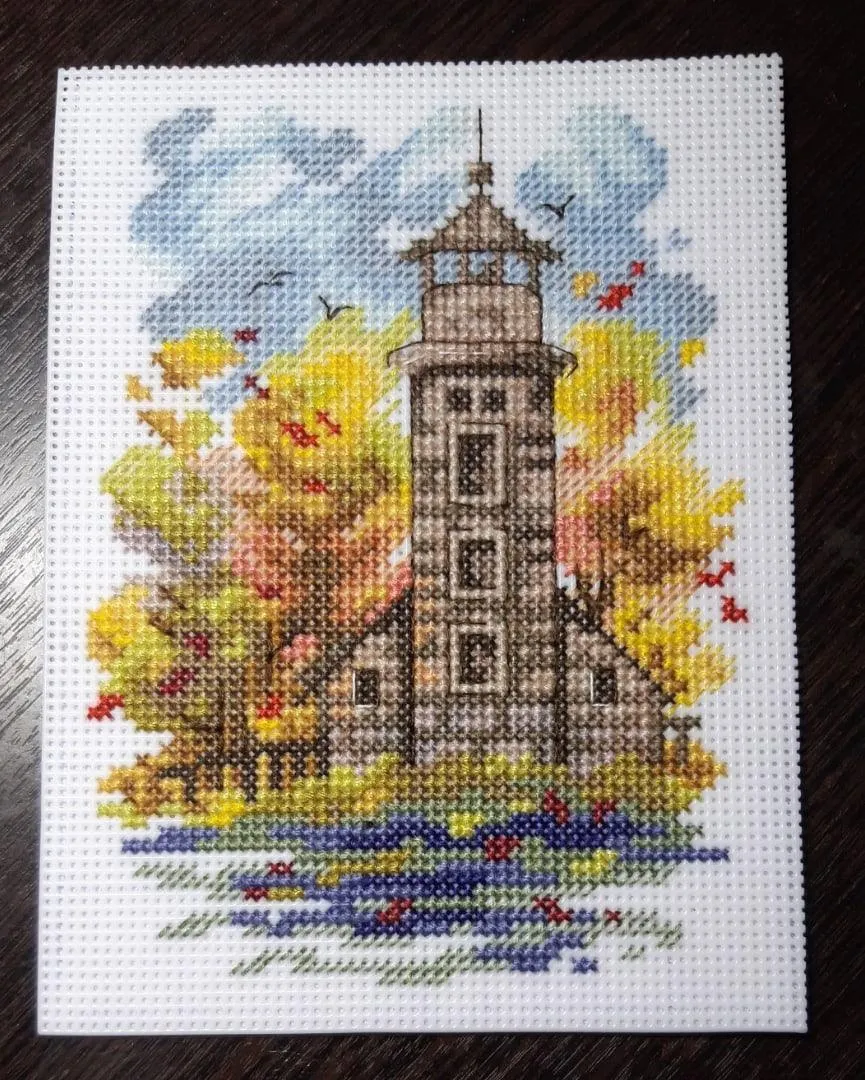 Autumn Lighthouse - PDF Cross Stitch Pattern