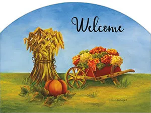 Autumn Wheelbarrow Plaque-Small