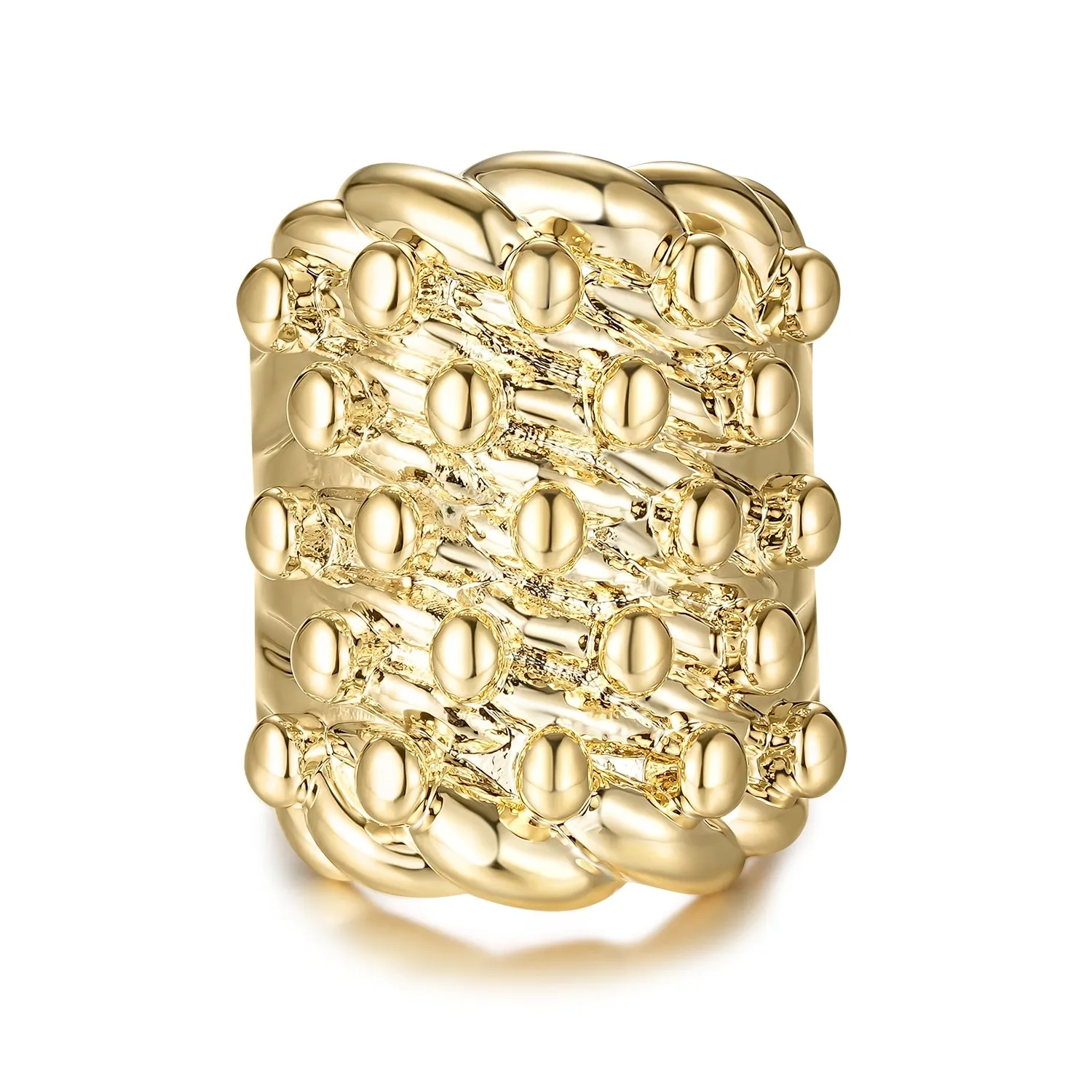Big Gold Filled Bonded Keeper Ring With Sizes V/X/Z
