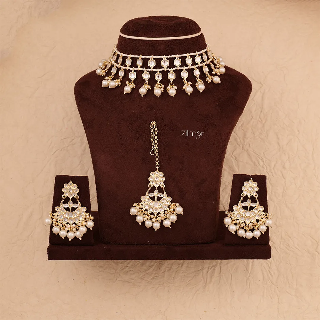Bollywood inspired Kundan Necklace Set - FS100863