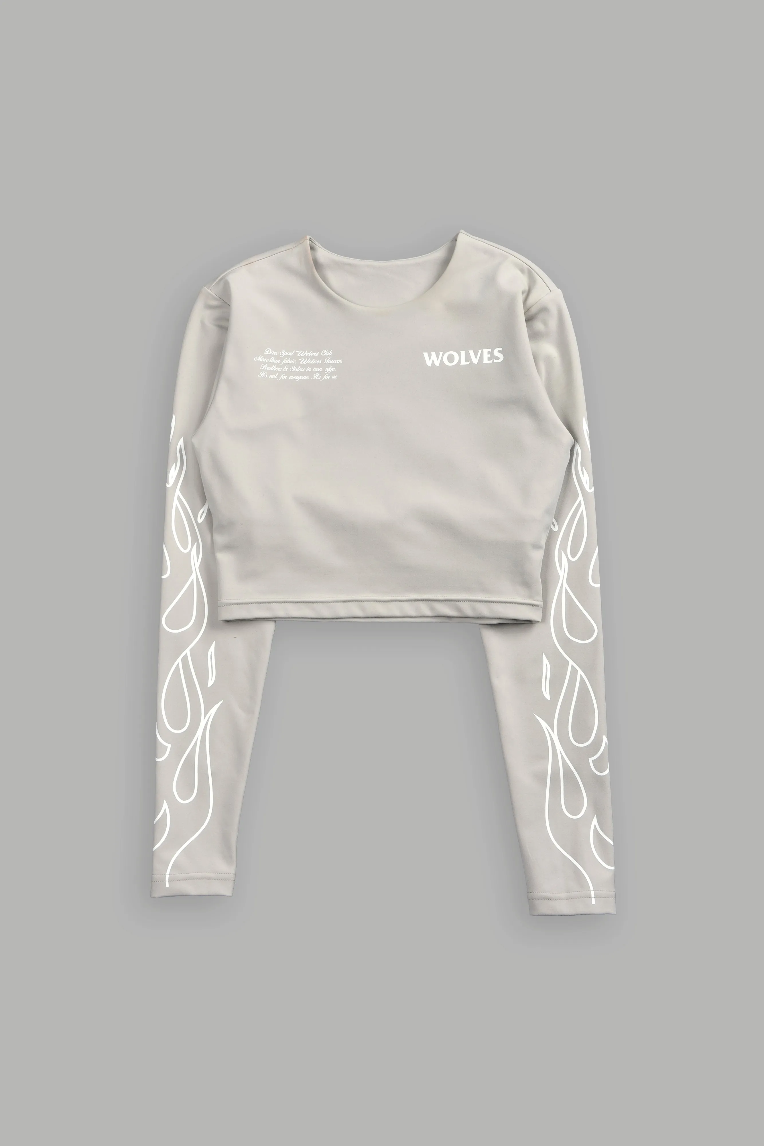 Burn L/S Ava "Energy" Top in Cactus Gray