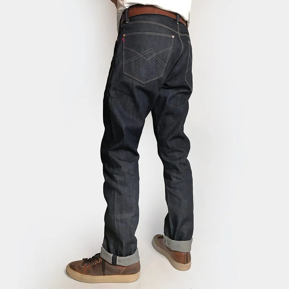 BZEN X @INN8CHIRO COLLABORATION S9 SLIM STRAIGHT- 13.5oz- RAW SELVEDGE- INDIGO