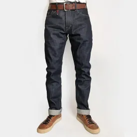 BZEN X @INN8CHIRO COLLABORATION S9 SLIM STRAIGHT- 13.5oz- RAW SELVEDGE- INDIGO