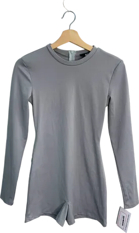EGO Grey Long Sleeve Romper UK 6