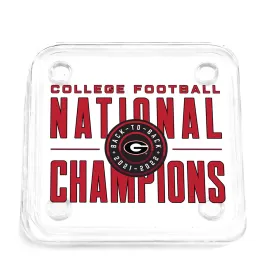 Georgia Bulldogs - Back-to-Back National Champions Drink Coaster