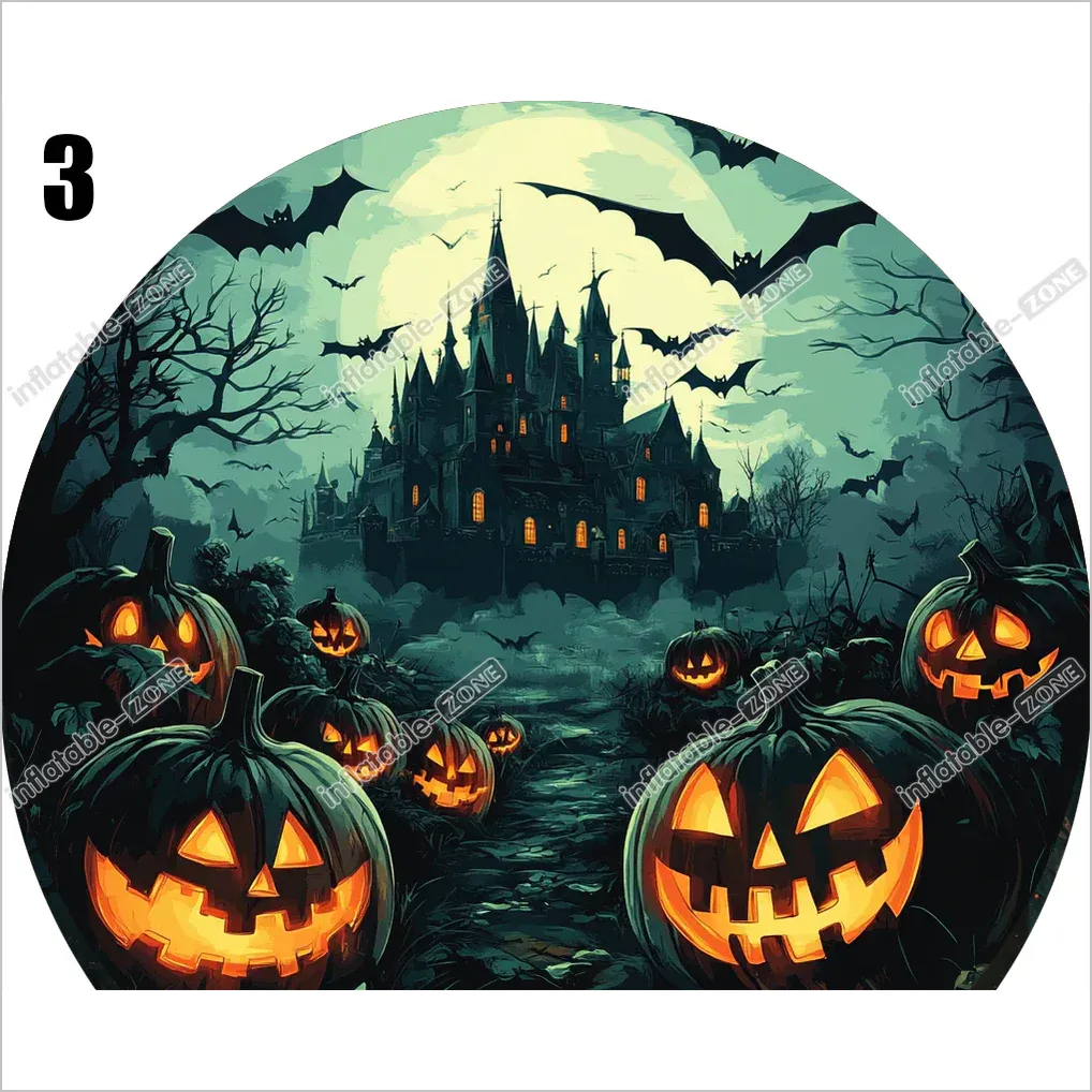 Halloween Snow Globes Inflatable Tiny House Photoshoot Booth Blow Up Snow Globe For Yard