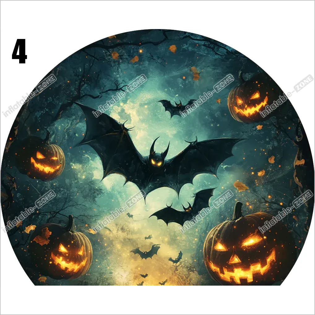 Halloween Snow Globes Inflatable Tiny House Photoshoot Booth Blow Up Snow Globe For Yard