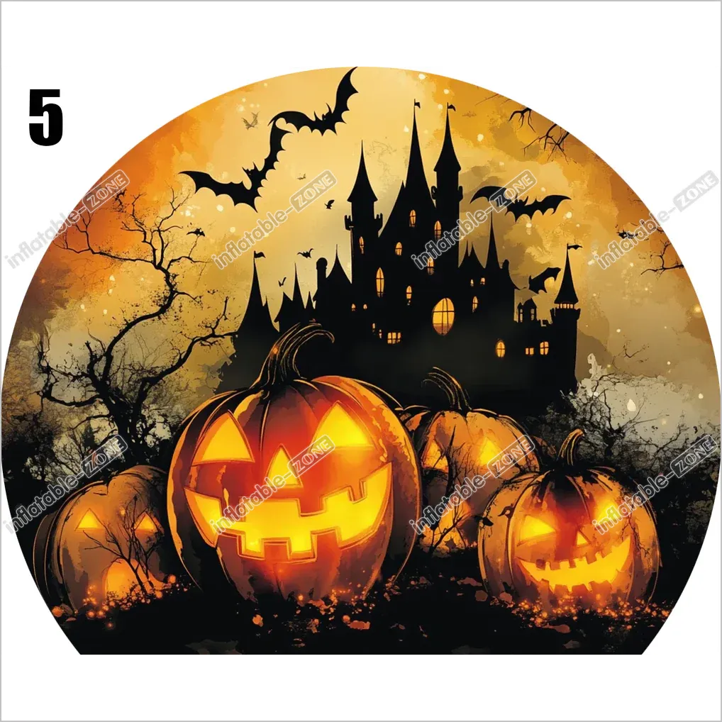 Halloween Snow Globes Inflatable Tiny House Photoshoot Booth Blow Up Snow Globe For Yard