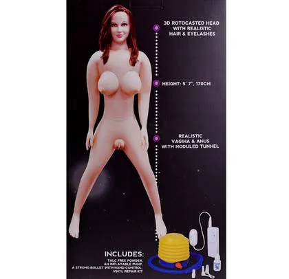 Horny Quella Personal Trainer Life-Size Inflatable Love Doll