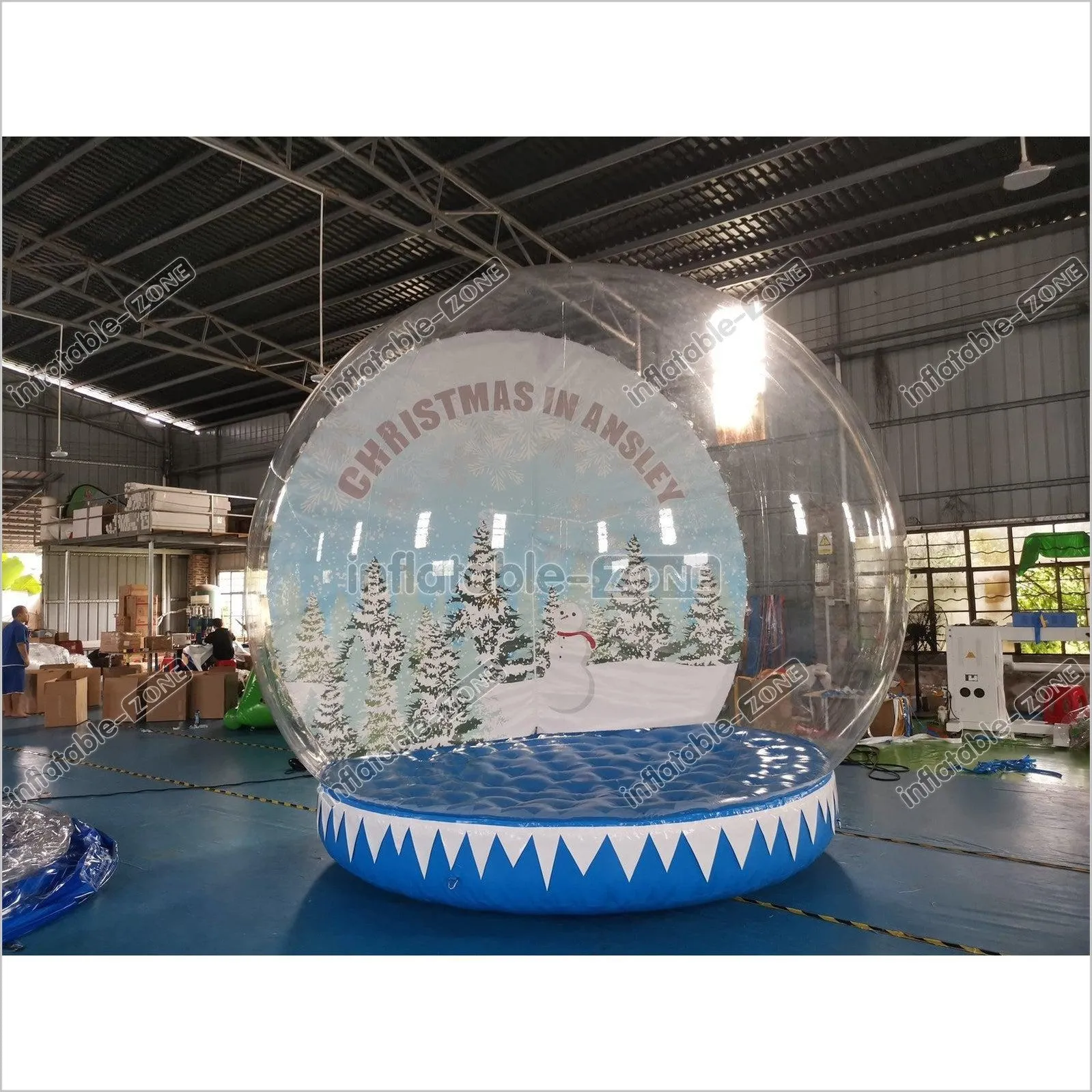 Inflatable Christmas Bubble Tent Inflatable Snow Globe Transparent Dome