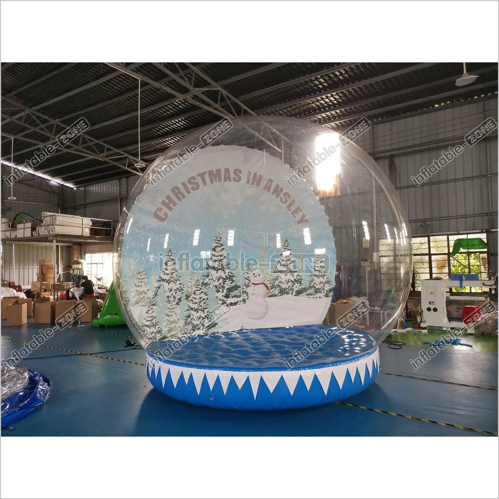 Inflatable Christmas Bubble Tent Inflatable Snow Globe Transparent Dome