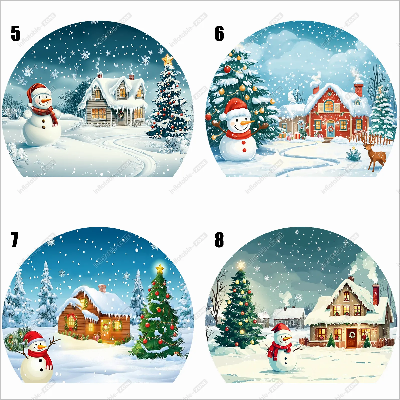Inflatable Christmas Bubble Tent Inflatable Snow Globe Transparent Dome