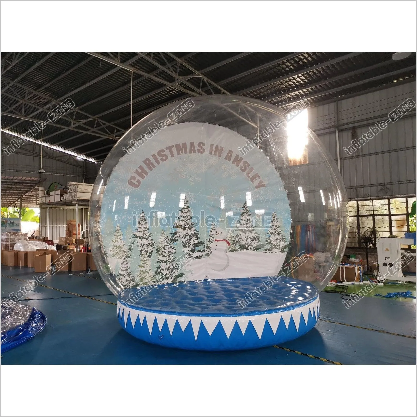 Inflatable Christmas Bubble Tent Inflatable Snow Globe Transparent Dome