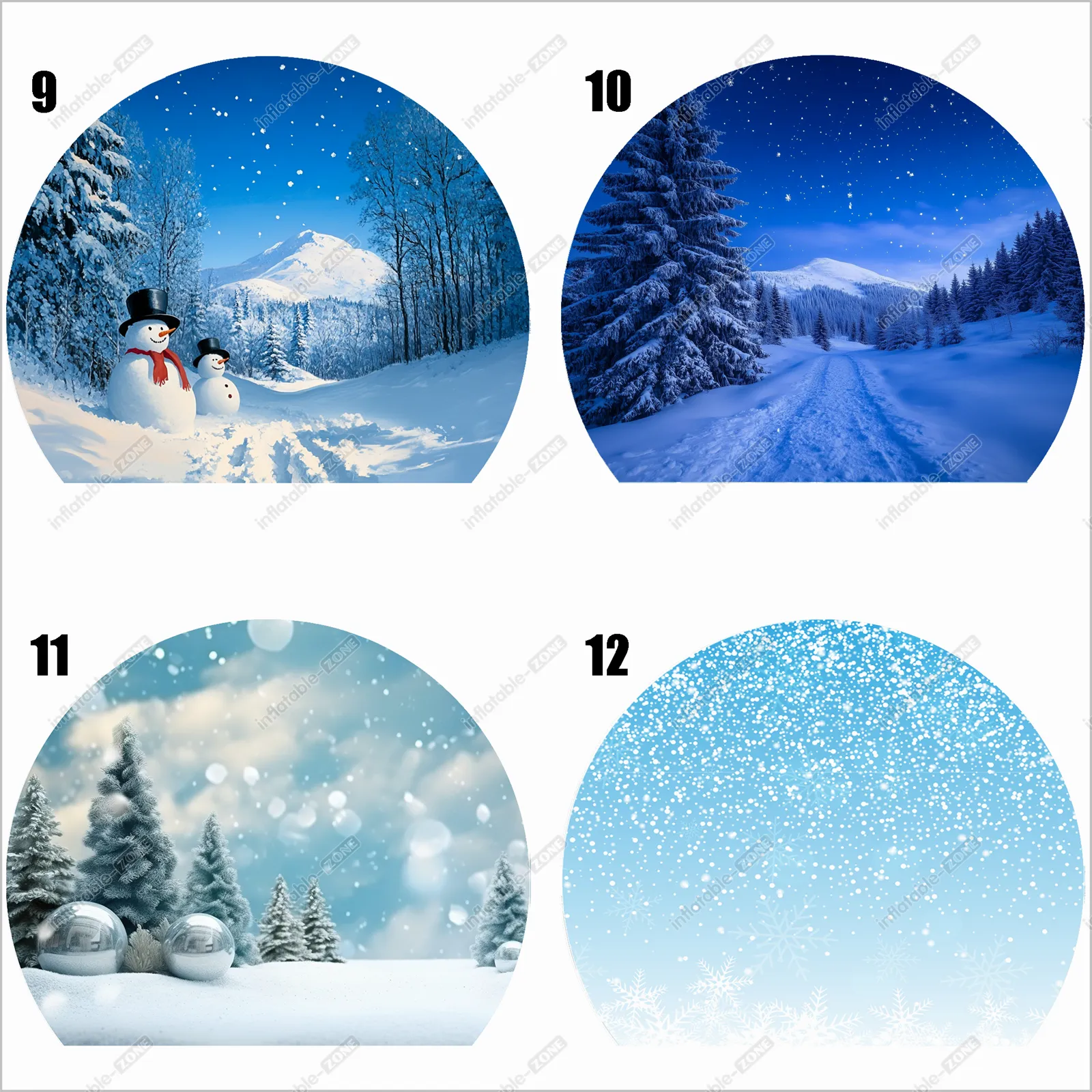 Inflatable Christmas Bubble Tent Inflatable Snow Globe Transparent Dome