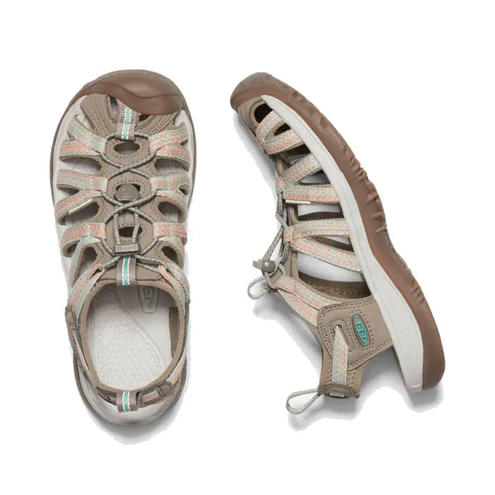 Keen Whisper Sandal - Taupe / Coral