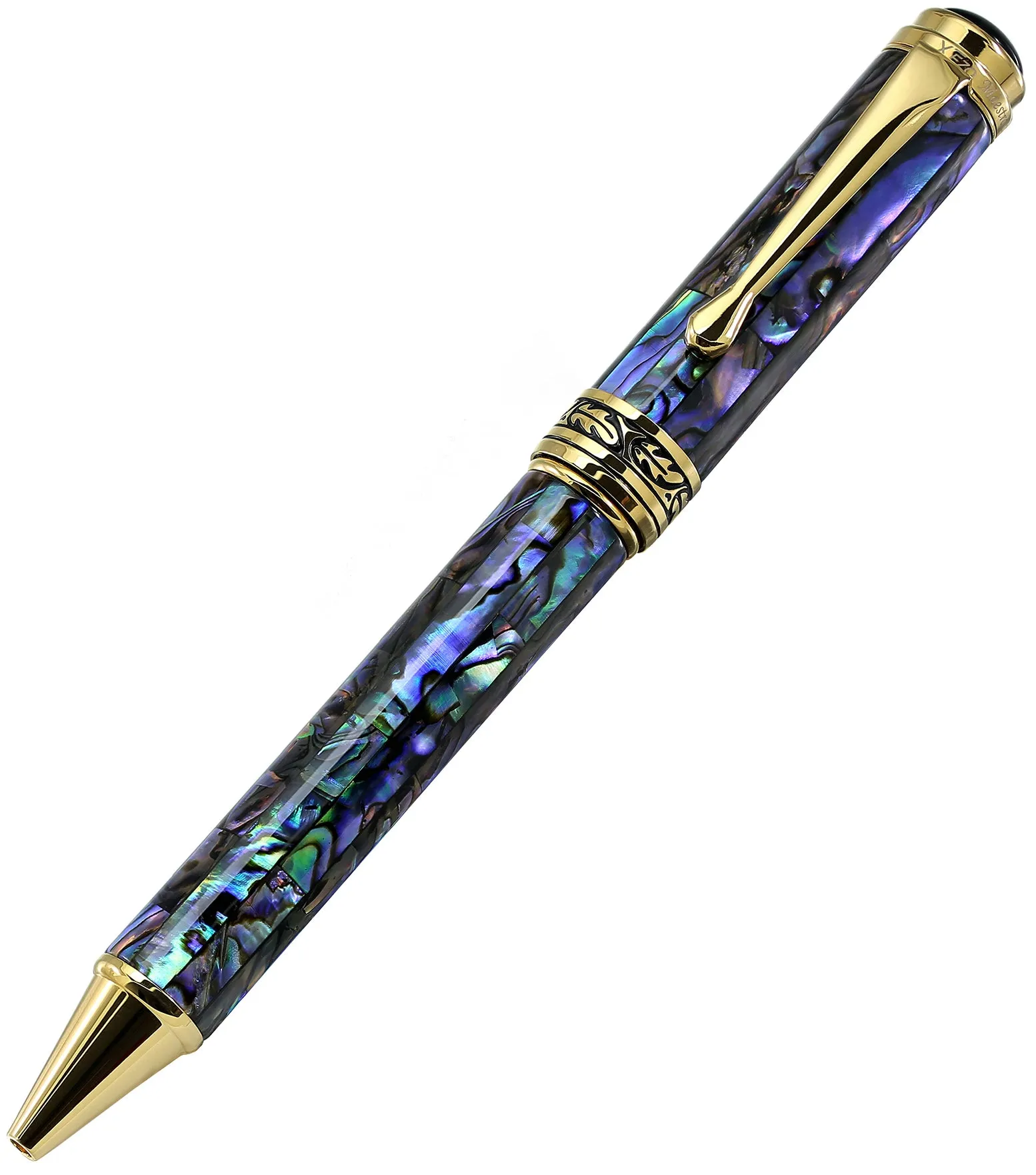 Maestro® Paua Abalone Sea Shell Ballpoint Pen - 18K Gold Plated