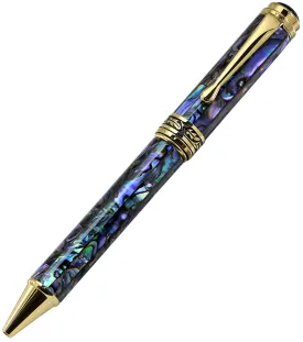 Maestro® Paua Abalone Sea Shell Ballpoint Pen - 18K Gold Plated