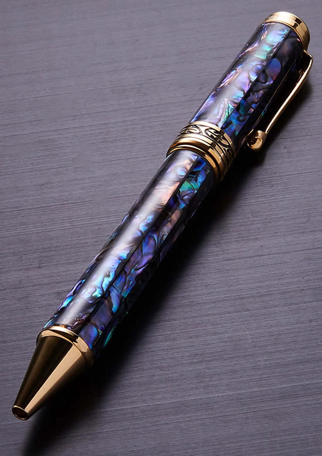 Maestro® Paua Abalone Sea Shell Ballpoint Pen - 18K Gold Plated