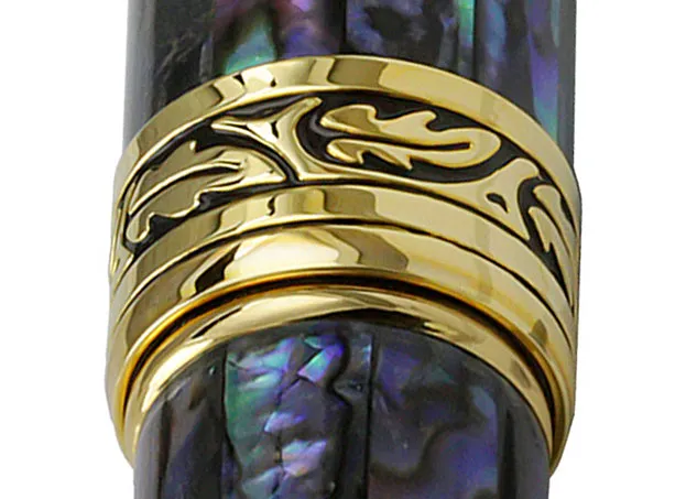 Maestro® Paua Abalone Sea Shell Ballpoint Pen - 18K Gold Plated