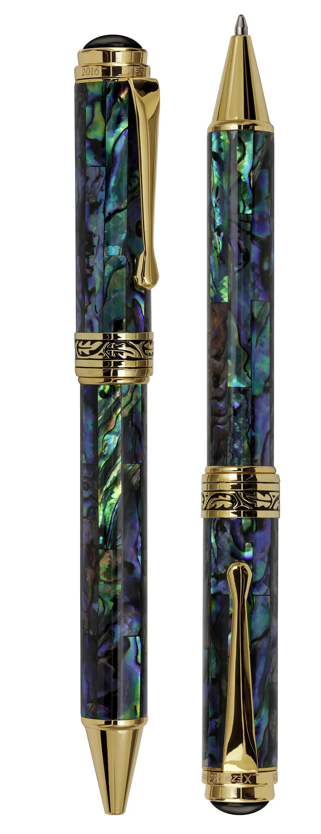 Maestro® Paua Abalone Sea Shell Ballpoint Pen - 18K Gold Plated