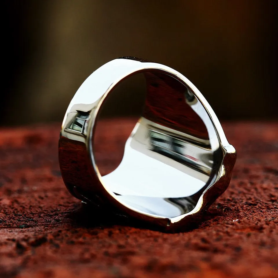 Men's Punk Cross Shield Ring