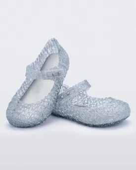 Mini Campana Papel Glitter Clear