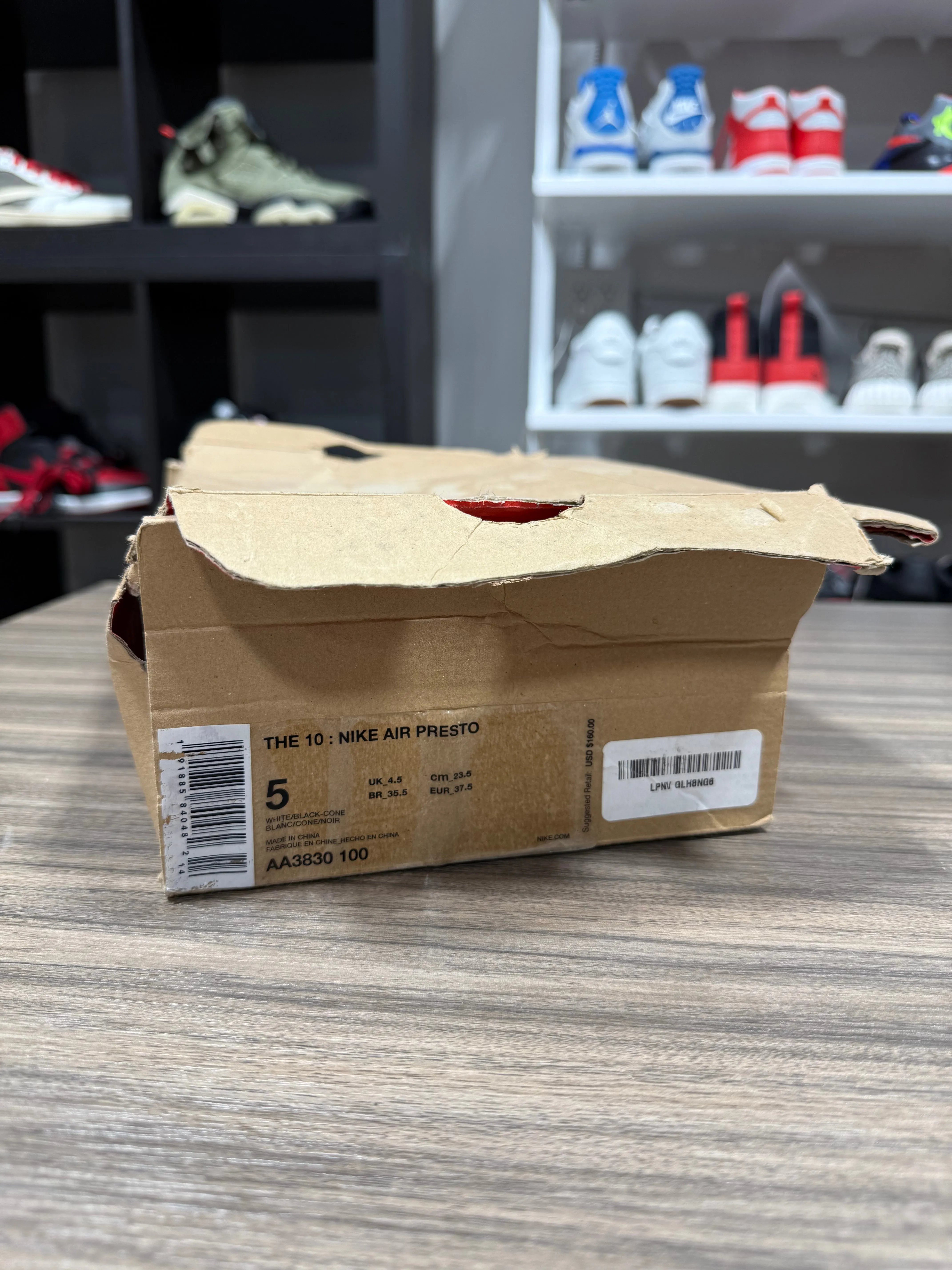 Nike x Off White Presto White Sz 5