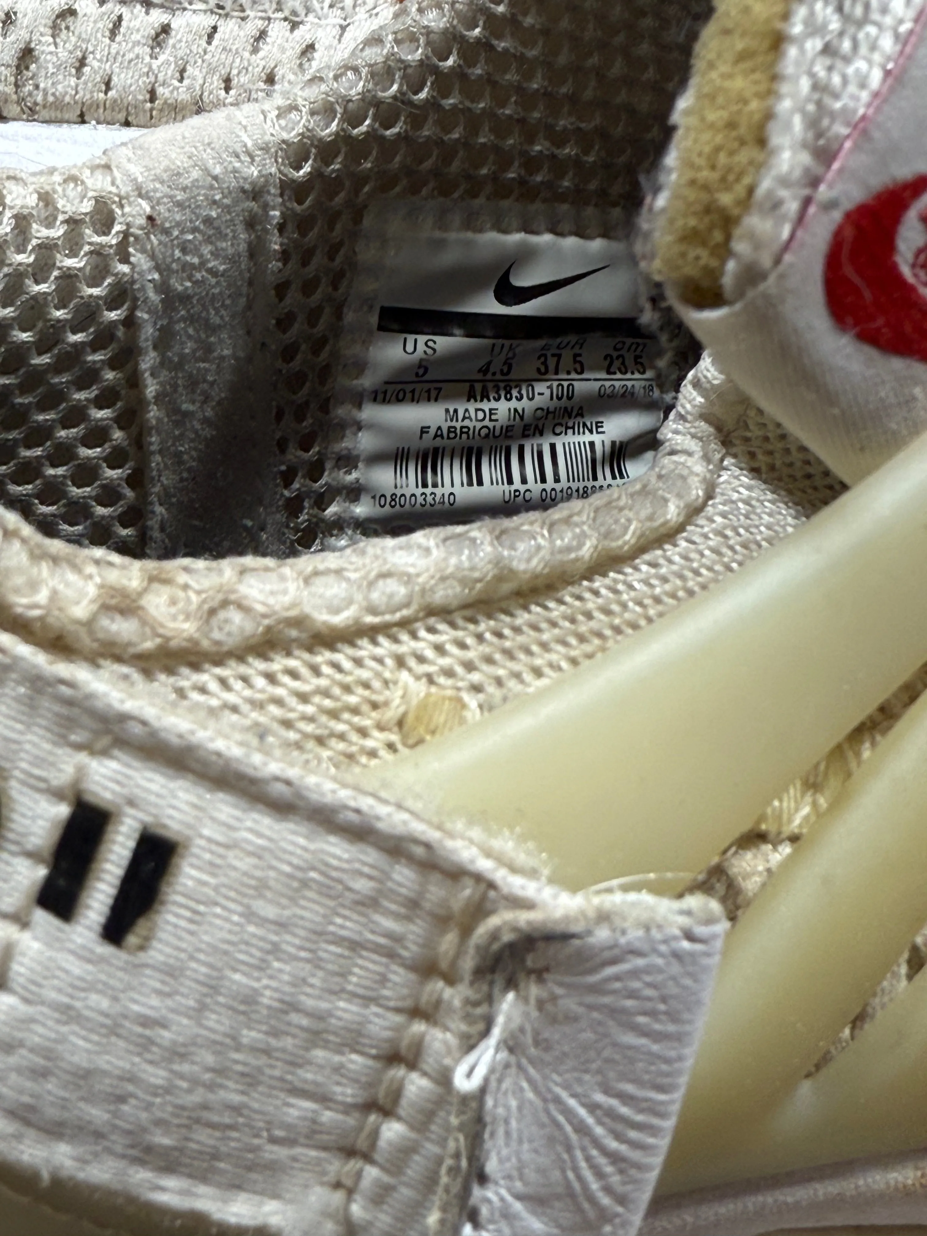 Nike x Off White Presto White Sz 5