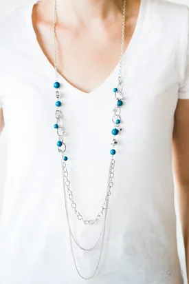 Open Door Jewelry - Carefree and Capricious - Blue Necklace - Paparazzi Accessories
