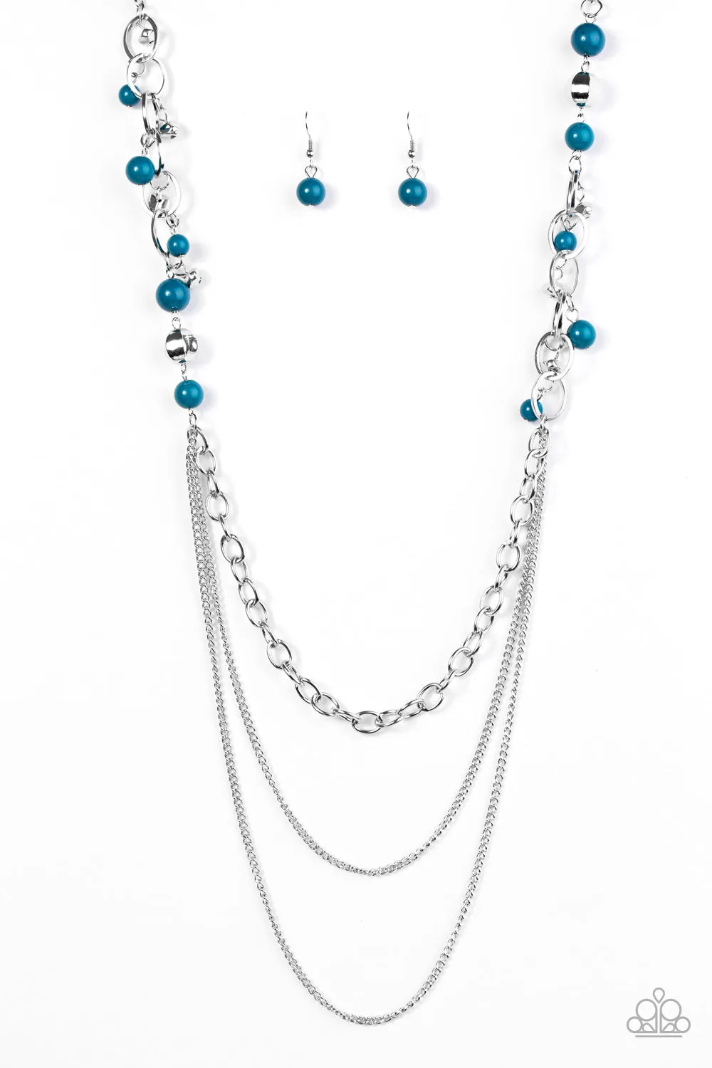Open Door Jewelry - Carefree and Capricious - Blue Necklace - Paparazzi Accessories