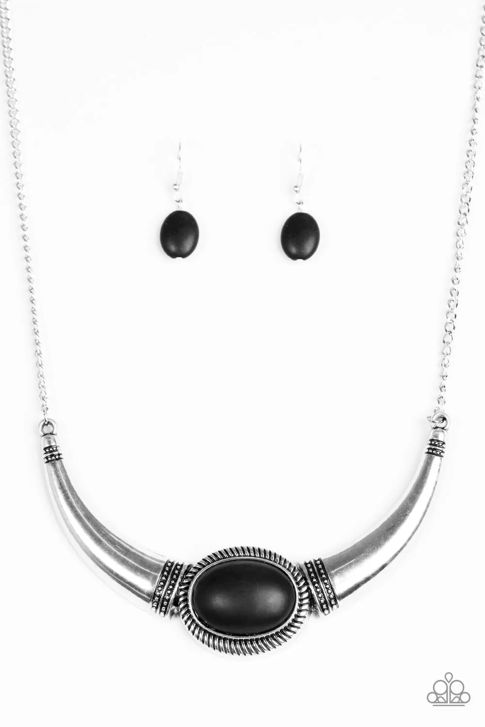 Open Door Jewelry - Cause A STEER - Black Necklace - Paparazzi Accessories