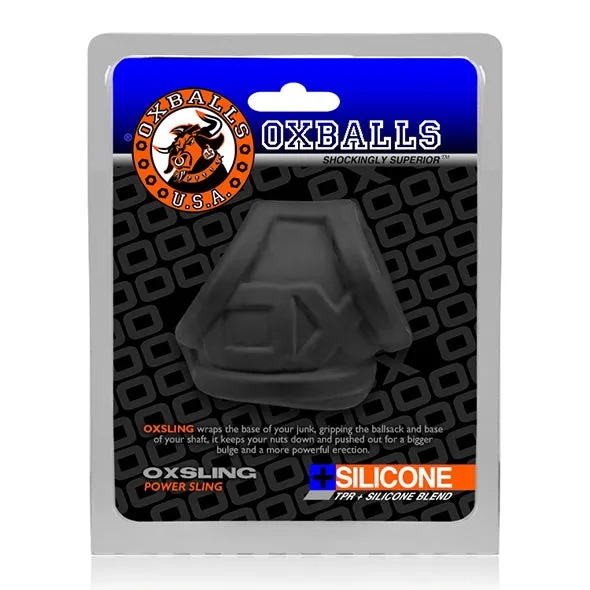 Oxballs Oxsling Silicone Power Sling Black Ice