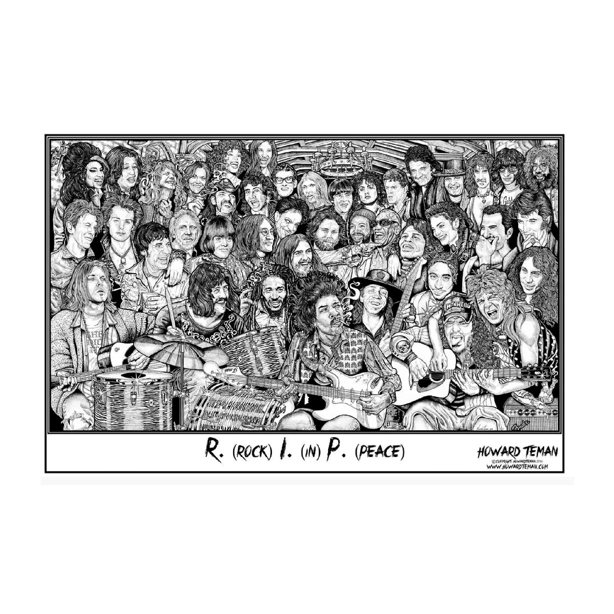 R.I.P. Rock In Peace Poster