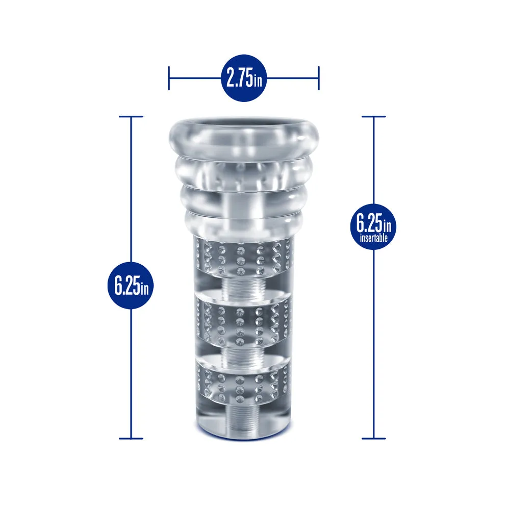 Rize Luz Self-Lubricating Glow-In-The-Dark Stroker Clear