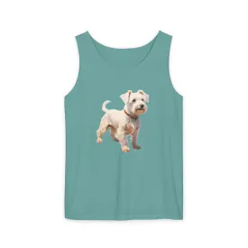 Sealyham Terrier Unisex Relaxed Fit Garment-Dyed Tank Top